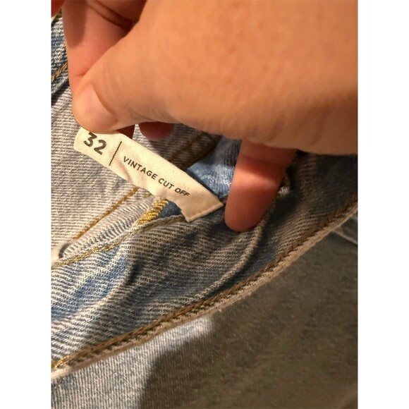 PacSun Vintage Cut-Off Denim Shorts Womens Size 32 Light Wash High Rise - Picture 6 of 7